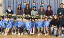 閉園する幼稚園フラワーアレンジで最後の思い出　ＪＡやつしろ